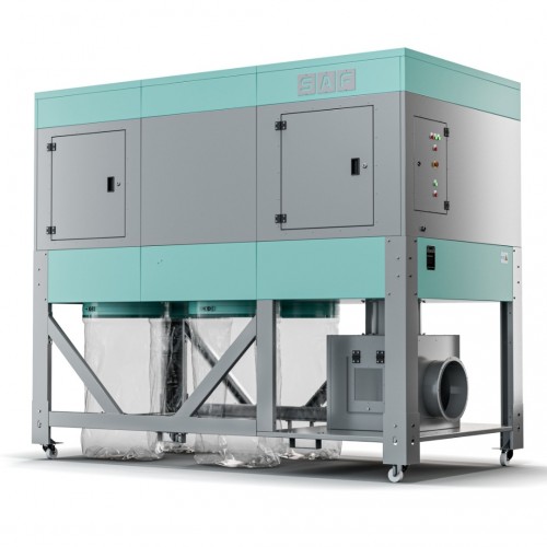 S-10000 TORBALI, PARÇA TUTUCULU VE TEMİZLEMELİ MOBİL TOZ TOPLAYICI