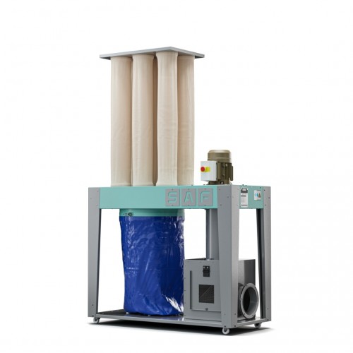 S-2500-1-T TORBALI VE PARÇA TUTUCULU MOBİL TOZ TOPLAYICI