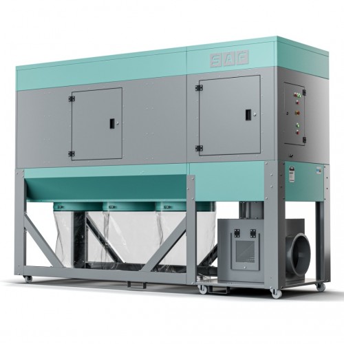 ST-10000 TORBALI, PARÇA TUTUCULU VE TEMİZLEMELİ MOBİL TOZ TOPLAYICI