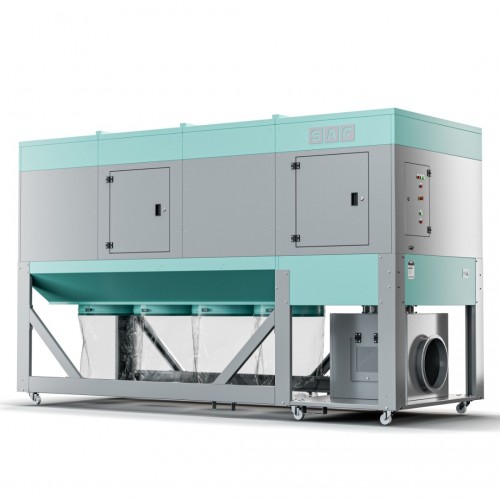 ST-12500 TORBALI, PARÇA TUTUCULU VE TEMİZLEMELİ MOBİL TOZ TOPLAYICI