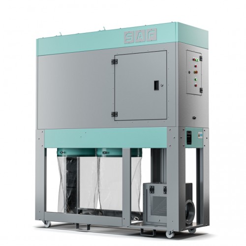 ST-3500 TORBALI, PARÇA TUTUCULU VE TEMİZLEMELİ MOBİL TOZ TOPLAYICI