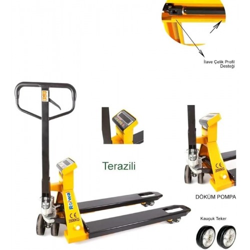 DÖKÜM POMPA TERAZİLİ TRANSPALET 2 TON
