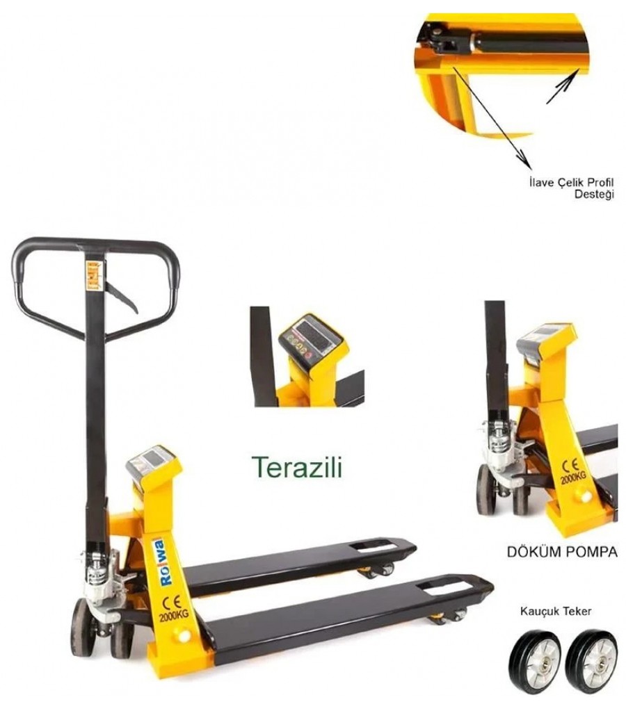DÖKÜM POMPA TERAZİLİ TRANSPALET 2 TON