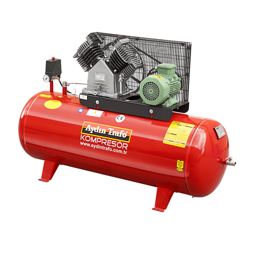 TEK KADEME PİSTONLU KOMPRESÖR 200 LİTRE 3 HP MONOFAZE